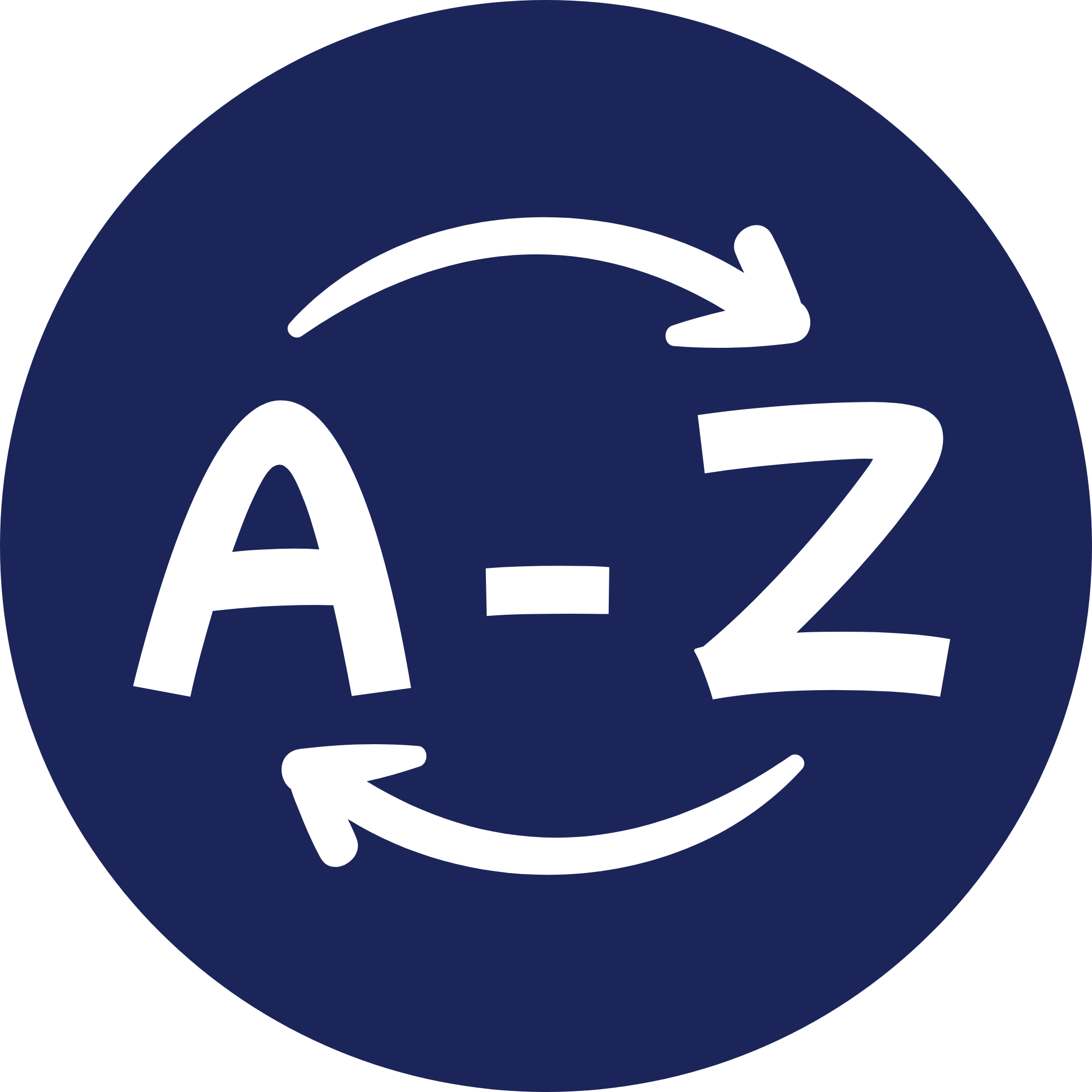 Cursive Alphabet Logo